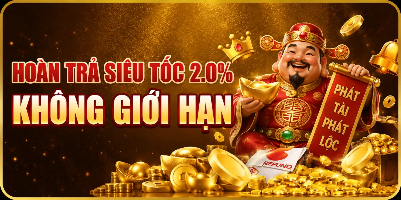 Hoàn trả 2% siêu tốc tại QS88